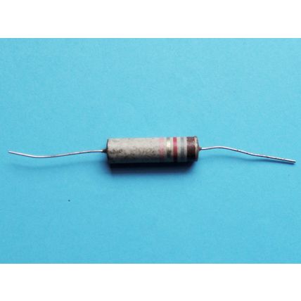 Erie Ceramic Carbon Resistors, x6. 1.8KΩ 2 Watt New Old Stock 1950s 60s Amp