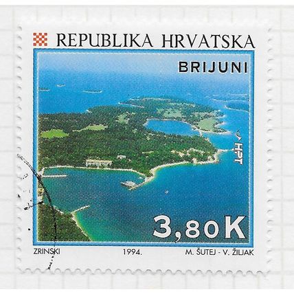 CROATIA 1994 VIEWS 150th ANNIVERSARY TOURISM BRIJUNI ISLANDS 3.80K USED CDS
