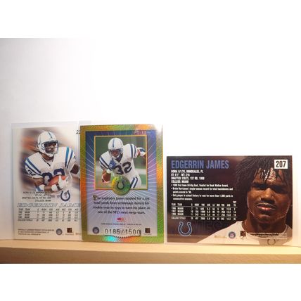 1999/2000 EDGERRIN JAMES (Colts) 2 x Skybox RC & Passing The Torch /1500