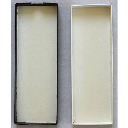 12 Vintage Rectangular, Black, Cardboard Jewellery Boxes