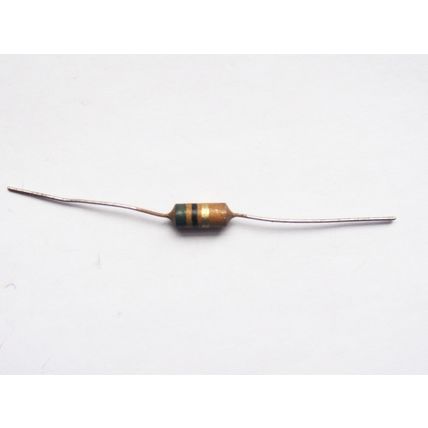 5Ω ¼ Watt Erie Brown Ceramic Carbon Resistors x6 New Old Stock 1950s 60s Amp