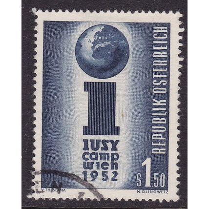 Austria 1952 Socialist Youth Camp Fine Used SG 1238 VGC