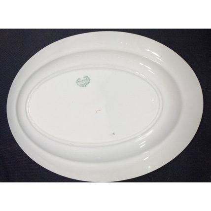 MINT Large WH Grindley & Co. Oval Ironware Platter 11.5 x 15.75 Plate The Minden