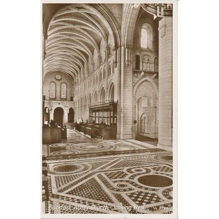 PC19128 Buckfast Abbey Church. Looking West. Photo Precision. English. No 5790.