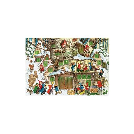 10393 - Korsch Advent - Tree Village - 11.75"H x 10.5"W x .1"D