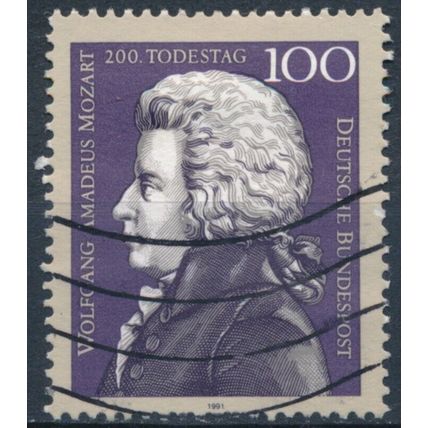 Death Bicentenary of Wolfgang Amadeus Mozart - Germany 1991 - F H - MiNr 1571