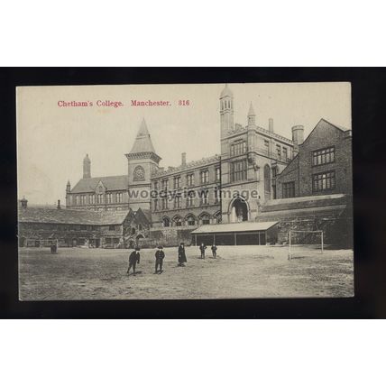 TQ3535 - Lancs - Scholars outside Cheltham's Colege in Liverpool - postcard