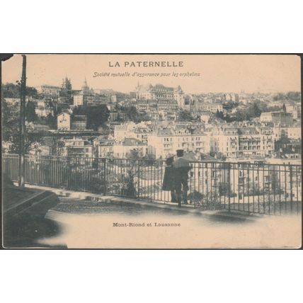 Mont-Riond et Lausanne, Vaud, c.1899 - La Paternelle CPA