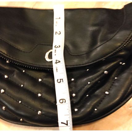 Circus by Sam Edleman Crossbody Fanny Pac Black w/Charms Studs Adjustable Strap