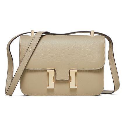 Women Genuine Leather Crossbody Bag Luxury Handbag Grey