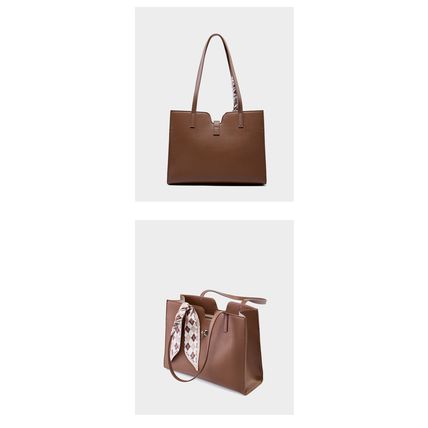 Women Genuine Leather Handbag Medium Top Handle Satchel Shoulder Bag Brown