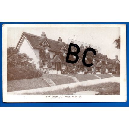 Postcard Thatched Cottages Warter East Yorkshire Nr Pocklington Market Weighton