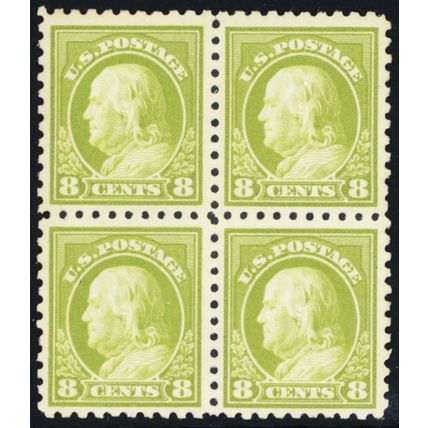 470, Mint NH 8¢ VF Block of Four Stamps SCV $660 - Stuart Katz