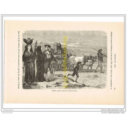 FRENCH PEASANTS FROM THE VALLEY OF OSSUN, FRANCE, c1789, Illustration, c1870