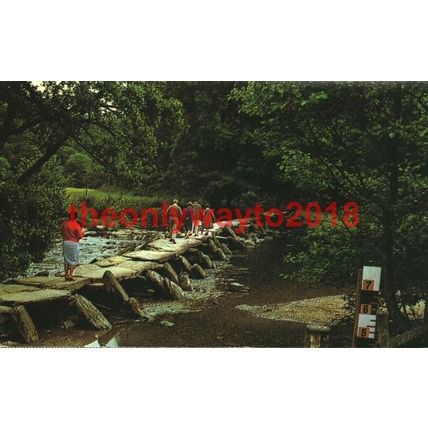 Tarr Steps, Exmoor, Somerset, Postcard,1970s