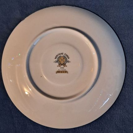 Vintage Lot 8 NORITAKE Fine China BESSIE 5788 SAUCERS & CUPS Tea Coffee Japan