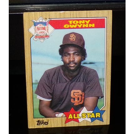 TOPPS 1987 TONY GWYNN NATIONAL LEAGUE ALL-STAR BASEBALL CARD #599