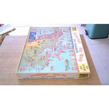 HISTORICAL JIG-MAP OF CANADA Jigsaw Puzzle (VINTAGE 1966)