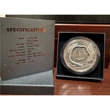 10 Gram Silver-145 Gram Copper Collectible Giant Anaconda Predator Only 500 Made