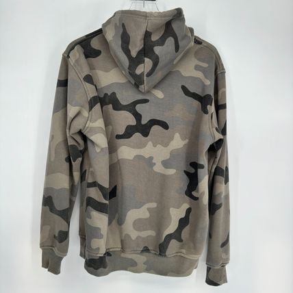 Who Cares Supply Company Camo Hoodie Sweatshirt Size M Drawstring Kangaroo