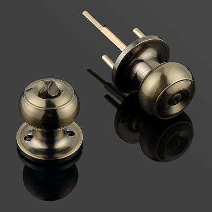 Probrico 6 Pack Privacy Door Knobs Lock Interior Bedroom Bathroom Door Handle An