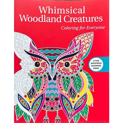 Whimsical Woodland Creatures Coloring Paperback Skyhorse Publishing 56 pages