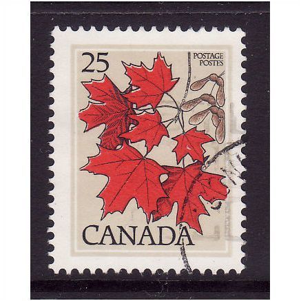 CANADA 1977 SG877 25c SUGAR MAPLE FINE USED#2