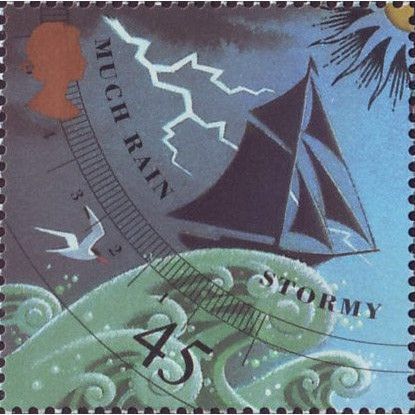 Great Britain 2001 The Weather 45p Stormy Unmounted Mint NHM SG2199 Sc1965 stamp