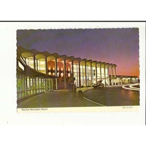 USA California SAN JOSE Airport Postcard by Smith Novelty Co. (76055-C)