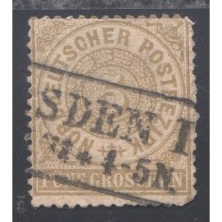 North German Confederation 1868 - SG29 - 5g bistre - used