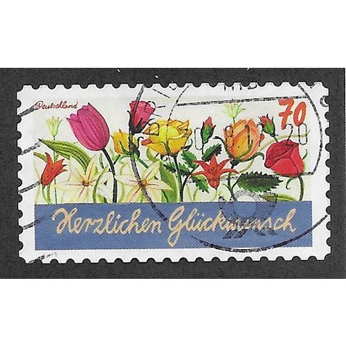 GER 2016 €0.70 (S/A) 'GREETINGS - HERZLICHEN GLUCKWUNSCH' FINE USED (EBID57-178)