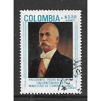 COLOMBIA 1973 $1.50 PRESIDENT OSPINA SG1344 FINE USED