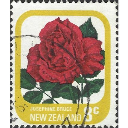 NEW ZEALAND, FLOWER, Josephine Bruce rose, yellow 1975, 8c, #2