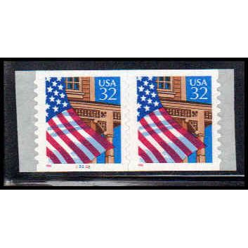 2915A 32c U.S. Flag Over Porch Very Fine MNH CNP Left 23222 10x10 PA1741