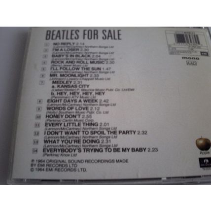 THE BEATLES - BEATLES FOR SALE(1964) - CD ALBUM 1992- 1 DISC