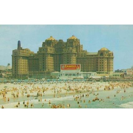 Traymore Hotel Atlantic City Camel Cigarettes Advertising Sign Vintage Postcard