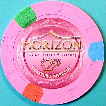 Horizon. $2.50 Casino Chip. Vicksburg, MS. N56.