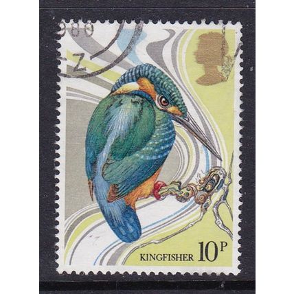 GB 1980 CENTENARY WILD BIRDS 10p KINGFISHER USED SG1109