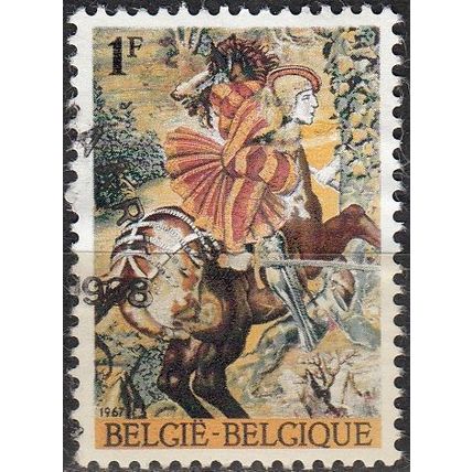 Belgique 1967 Michel 1482 O Cote (2008) 0.30 € Tapisserie Chasses de Maximilien