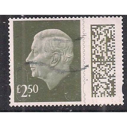 GB 2024 KC 3rd £2.50 Gooseberry Green Machin Used SG V5026 ( K20 )