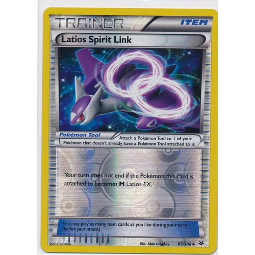 Pokemon Roaring Skies #85/108 Latios Spirit Link Rev Holo