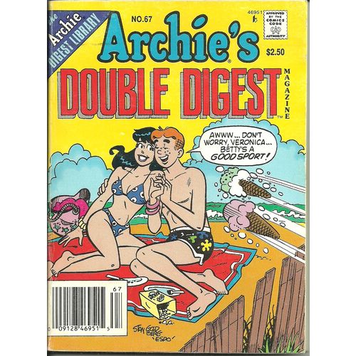 Archie's Double Digest Magazine Comic #67 September 1993 Archie Digest Library