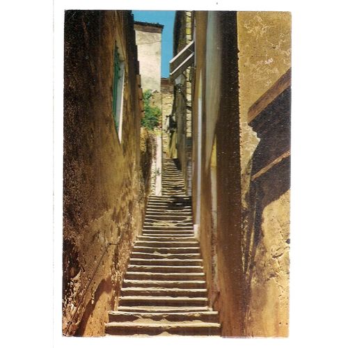 HOLY STAIRWAY, CASTAGNETO CARDUCCI used vintage postcard. 1990 postmark =