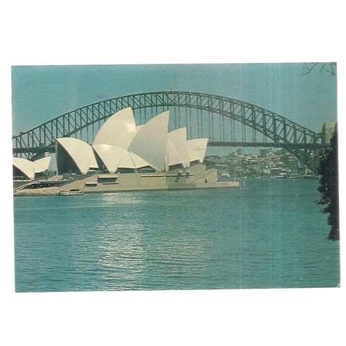 SYDNEY OPERA HOUSE.N.S.W. AUSTRALIA used postcard ant-eater stamp 1976 #