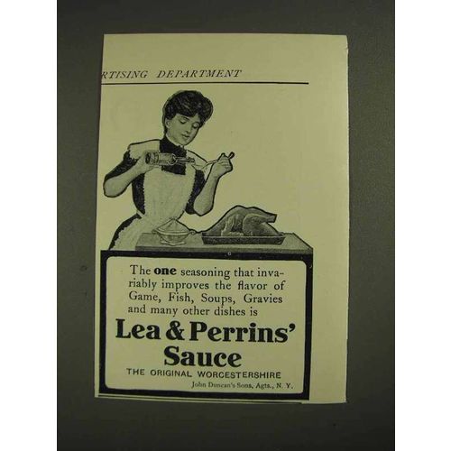1906 Lea & Perrins' Worcestershire Sauce Ad - Improves