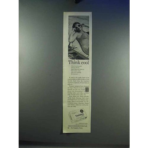 1969 Tampax Tampons Ad - Think Cool