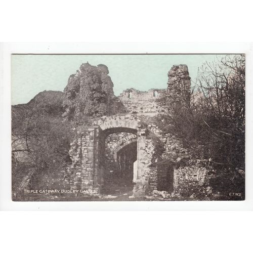 Triple Gateway Dudley Castle Postcard The Dainty Series
