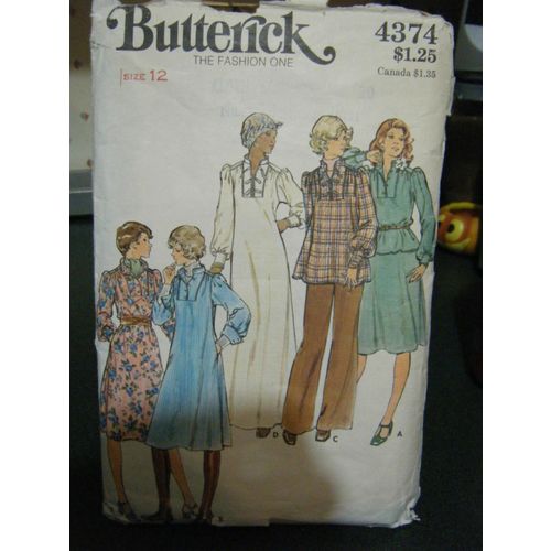 Butterick 4374 Misses Dress, Top & Skirt Pattern - Size 12