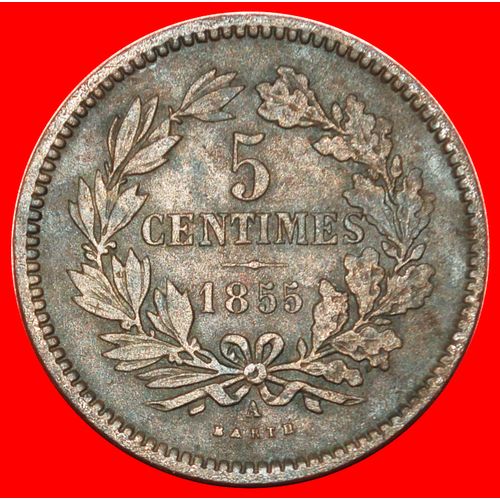 Ⰶ FRANCE (1854-1870): LUXEMBOURG ★ 5 CENTIMES 1855A! LOW START ★ NO RESERVE!