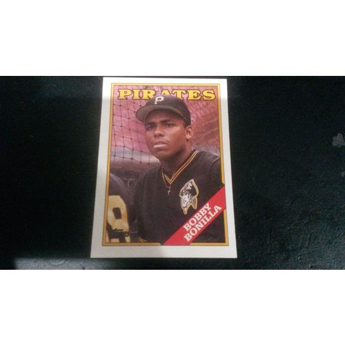 1988 Topps Card # 681 Bobby Bonilla Excellent (5) Pittsburgh Pirates